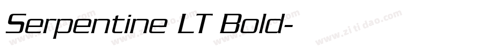 Serpentine LT Bold字体转换